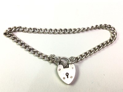 Lot 604 - FIVE SILVER BRACELETS.