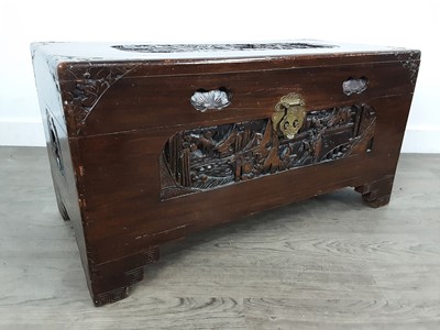 Lot 549 - CHINESE CAMPHOR WOOD BLANKET CHEST