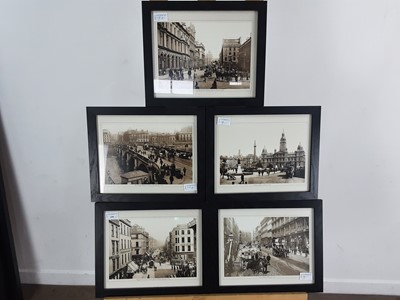 Lot 608 - LOCAL INTEREST, GROUP OF FIVE BLACK AND WHITE PRINTS OF GLASGOW