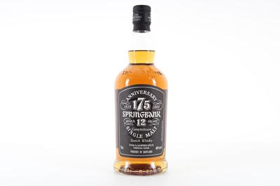 Lot 395 - SPRINGBANK 12 YEAR OLD 175TH ANNIVERSARY