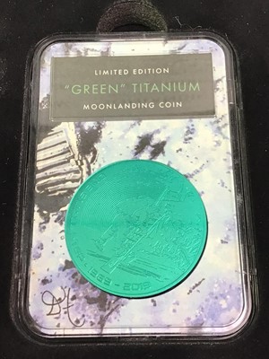 Lot 615 - 2019 TITANIUM MOONLANDING COIN SET