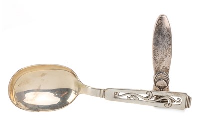 Lot 423 - DANISH SILVER SERVING SPOON