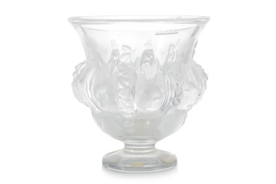 Lot 414 - LALIQUE FRANCE, FROSTED AND CLEAR GLASS 'DAMPIERRE' VASE