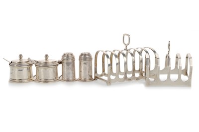 Lot 796 - TWO SILVER TOAST RACKS