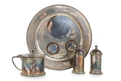 Lot 794 - ELIZABETH II SILVER CONDIMENT SET