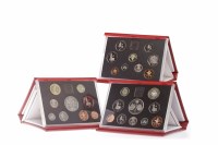 Lot 523 - TWO UNITED KINGDOM DELUXE PROOF SETS one dated...