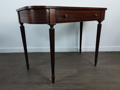 Lot 698 - GEORGE IV MAHOGANY 'D' SHAPED SIDE TABLE