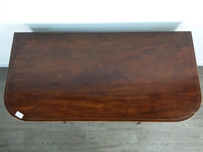 Lot 698 - GEORGE IV MAHOGANY 'D' SHAPED SIDE TABLE