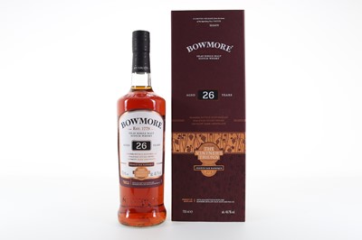 Lot 329 - BOWMORE 26 YEAR OLD FRENCH OAK BARRIQUE VINTER'S TRILOGY