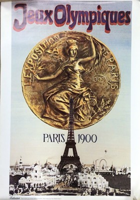 Lot 645 - PARIS OLYMPICS, GROUP OF REPRODUCTION BALLENTINES ADVERTISEMENT POSTER