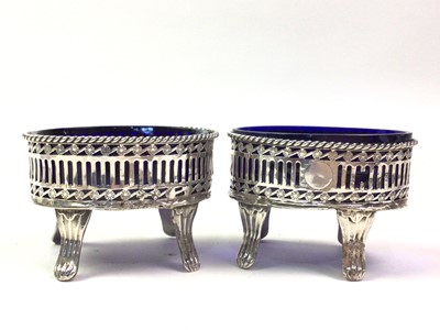 Lot 485 - GROUP OF BRITISH AND CONTINENTAL SILVER