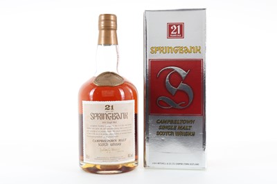 Lot 61 - SPRINGBANK 21 YEAR OLD HEDLEY WRIGHT