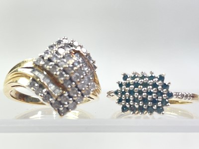 Lot 746 - FOUR NINE CARAT GOLD DRESS RINGS