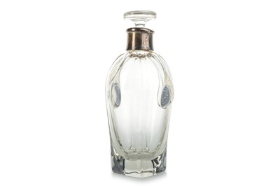 Lot 431 - ART NOUVEAU SILVER MOUNTED CLEAR GLASS DECANTER