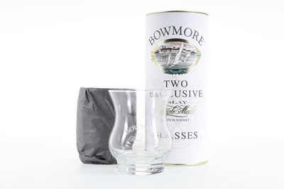 Lot 411 - PAIR OF BOWMORE BRANDED WHISKY GLASSES