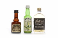 Lot 1148 - THREE ISLAY MINIATURES To include: Bowmore...