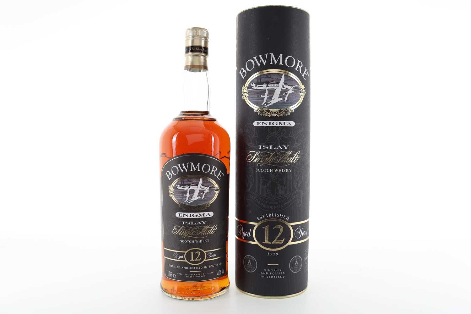 Lot 6 - BOWMORE 12 YEAR OLD ENIGMA 1L