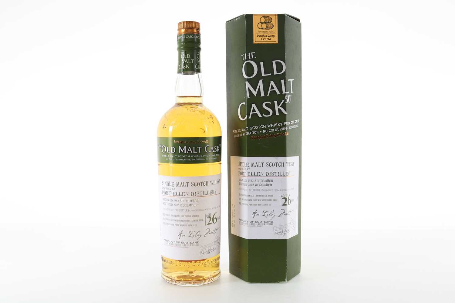 Lot 34 - PORT ELLEN 1982 26 YEAR OLD DOUGLAS LAING OLD MALT CASK