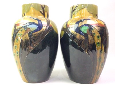 Lot 768 - PAIR OF THOMAS FORESTER PHOENIX VASES