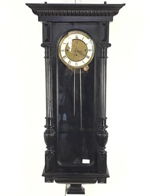 Lot 1039 - VIENNA REGULATOR WALL CLOCK