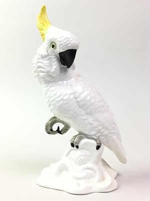 Lot 473 - CROWN STAFFORDSHIRE COCKATOO