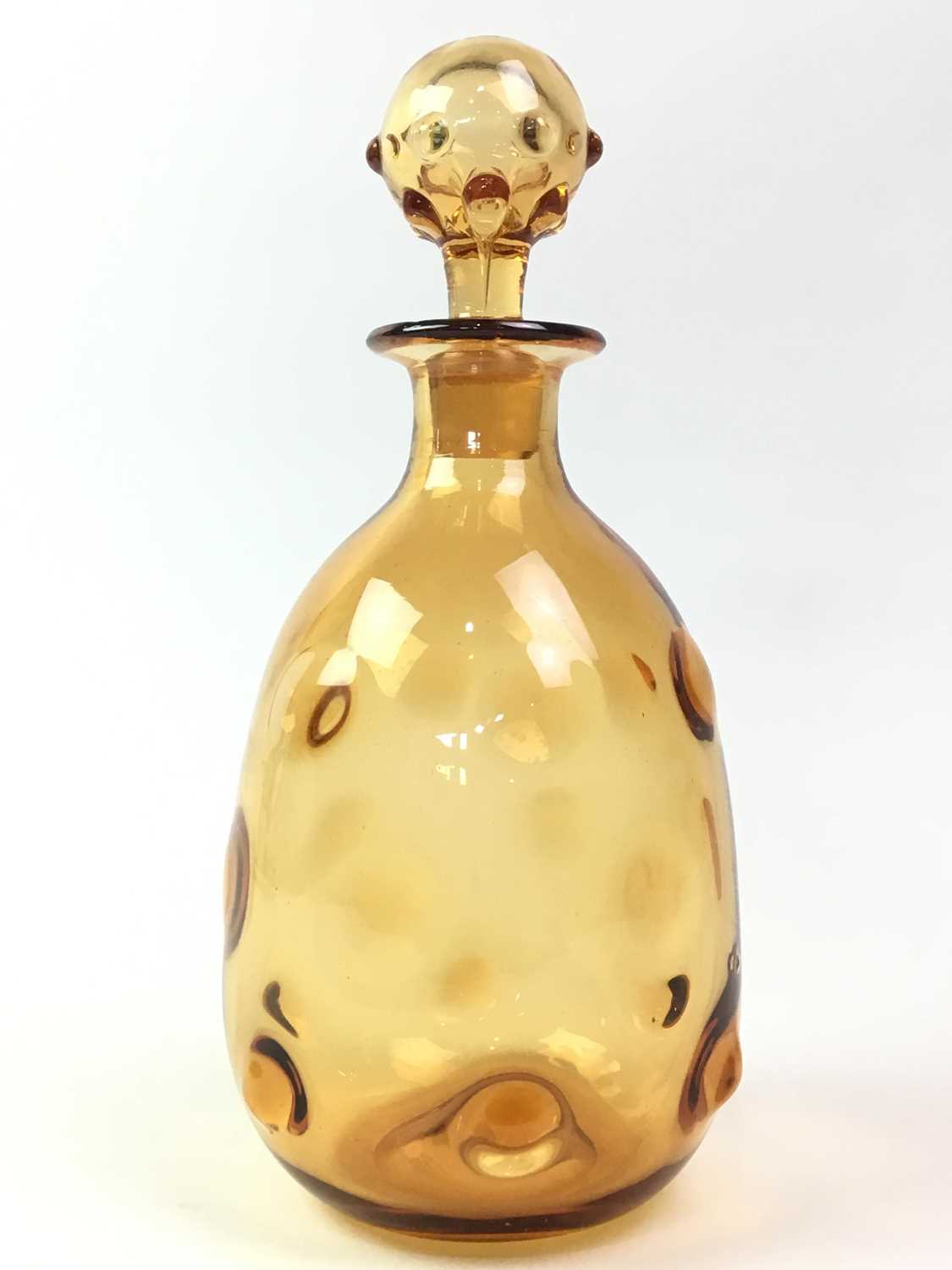 Lot 815 - SUITE OF AMBER GLASS