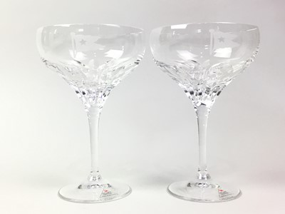 Lot 829 - SET OF EIGHT STUART CRYSTAL CHAMPAGNE/COCKTAIL COUPES
