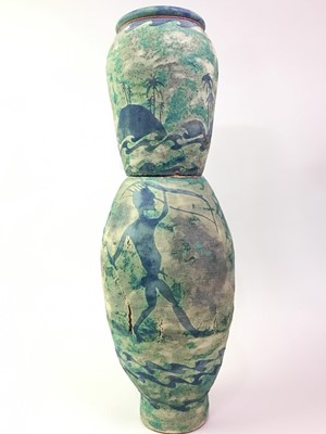 Lot 824 - ANDREW ADAIR TERRACOTTA VASE