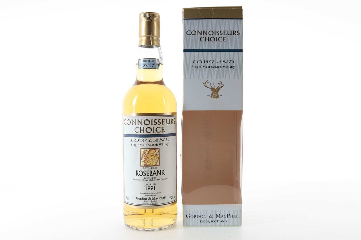 Lot 29 - ROSEBANK 1991 GORDON & MACPHAIL CONNOISSEURS CHOICE