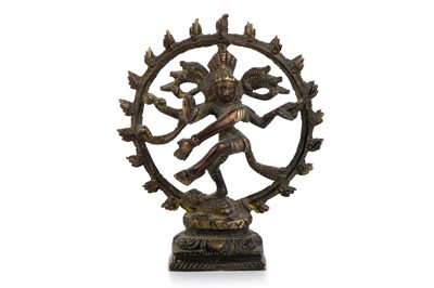 Lot 1208 - INDIAN BRONZE HINDU FIGURE