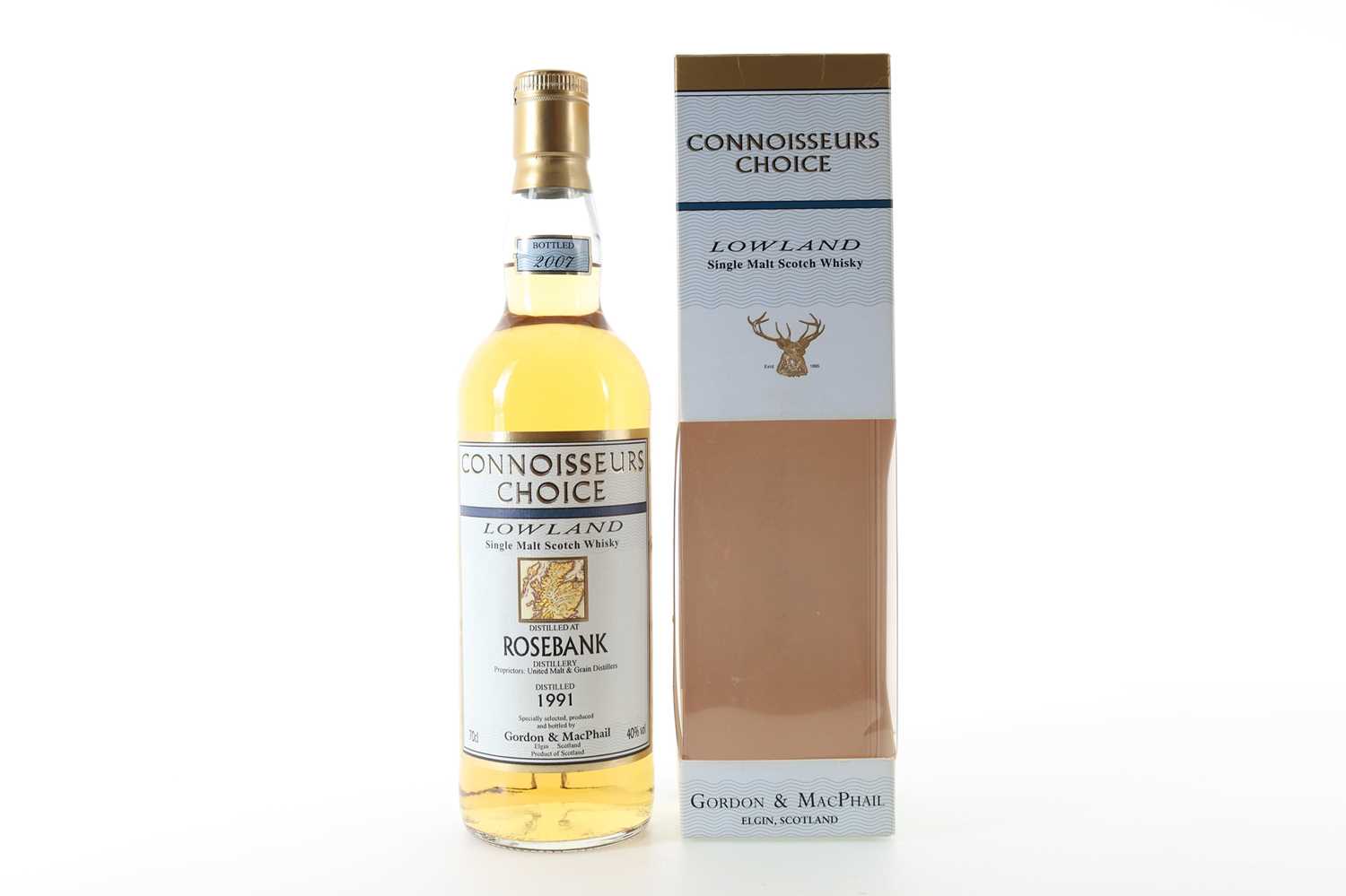 Lot 88 - ROSEBANK 1991 GORDON & MACPHAIL CONNOISSEURS CHOICE