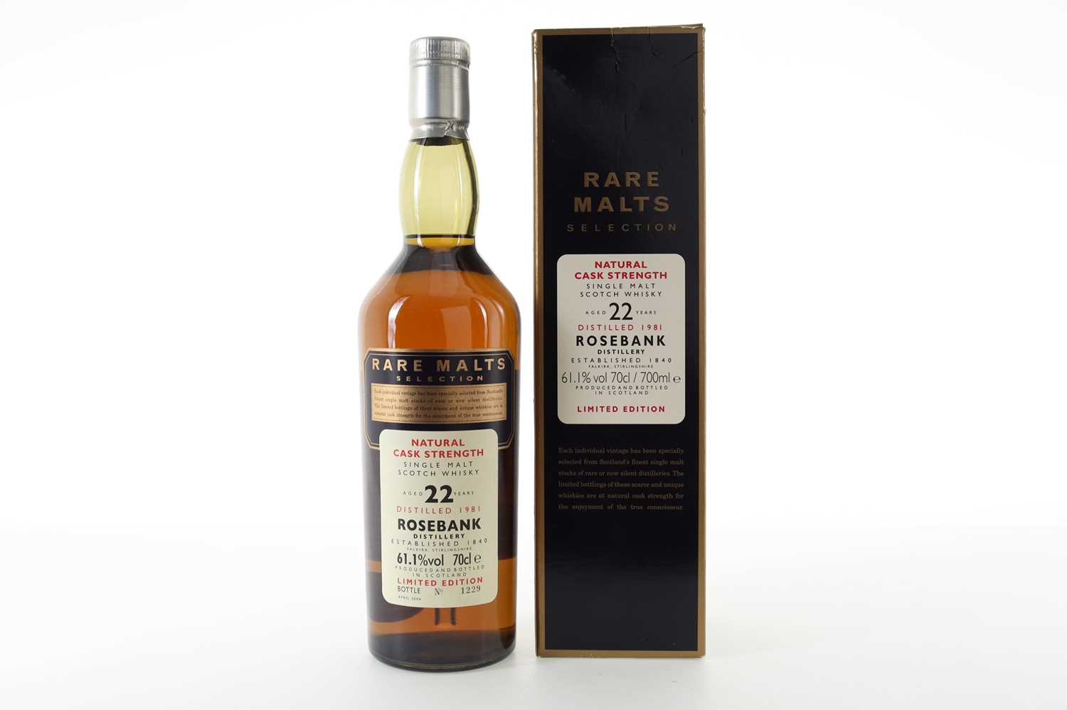 Lot 96 - ROSEBANK 1981 22 YEAR OLD RARE MALTS