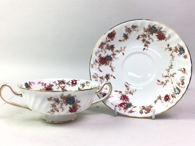 Lot 145 - SET OF FIVE MINTON TWO HANDLED SOUP BOWLS