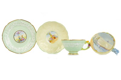 Lot 1389 - TWO ROYAL PARAGON CUP AND SAUCERS