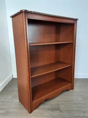 Lot 106 - CHERRY WOOD BOOKCASE