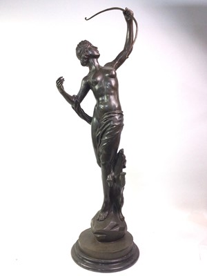 Lot 208 - LARGE BRONZED METAL FIGURE GROUP