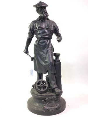 Lot 209 - TWO CAST METAL FIGURES