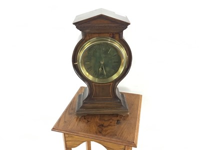 Lot 1043 - VICTORIAN MAHOGANY MANTEL CLOCK