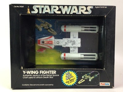 Lot 187 - PALITOY STAR WARS Y-WING FIGHTER DIECAST AND PLASTIC SPACESHIP