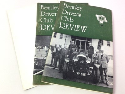 Lot 327 - GROUP OF 1970'S BENTLEY DRIVERS CLUB REVIEW