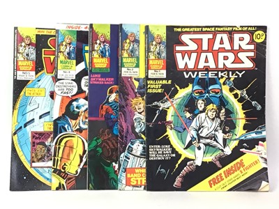 Lot 199 - MARVEL COMICS STAR WARS WEEKLY NEAR COMPLETE RUN FROM 1-72