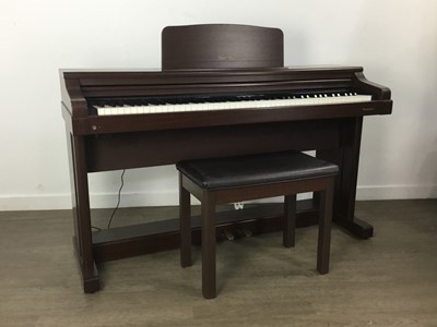 Lot 271 - MODERN ELECTRIC ORGAN AND STOOL