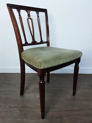 Lot 273 - GROUP OF FOUR MAHOGANY DINING CHAIRS