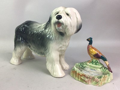 Lot 217 - BESWICK BEARDED COLLIE DOG ORNAMENT