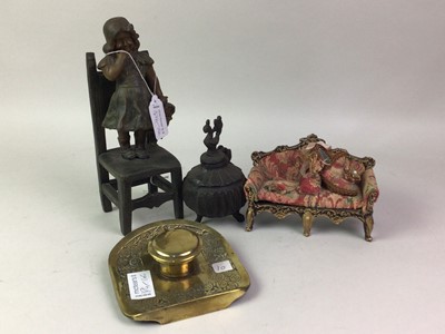 Lot 184 - ART DECO STYLE INKWELL