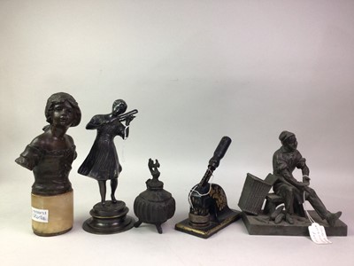 Lot 184 - ART DECO STYLE INKWELL