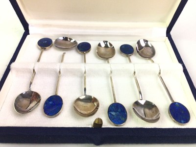 Lot 317 - SET OF SIX CHILEAN SILVER COFFEE SPOONS