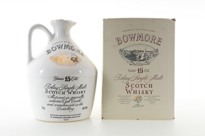 Lot 59 - BOWMORE 15 YEAR OLD GLASGOW GARDEN FESTIVAL DECANTER 75CL