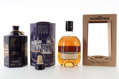 Lot 47 - DOUGLAS LAING GLASGOW CITY OF CULTURE 1990 DECANTER 75CL AND GLENROTHES SELECT RESERVE