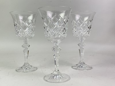 Lot 192 - SET OF SIX BOXED BOHEMIAN WINE GLASSES